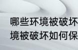 哪些环境被破坏怎样保护环境 哪些环境被破坏如何保护环境