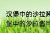 汉堡中的沙拉酱可以用炼乳代替吗 汉堡中的沙拉酱可不可以用炼乳代替