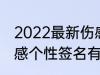 2022最新伤感个性签名 2022最新伤感个性签名有哪些