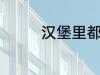 汉堡里都放什么 汉堡材料